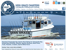 Tablet Screenshot of missgracecharters.com